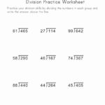 Kids Division Practice Worksheets Division Worksheets Long Division