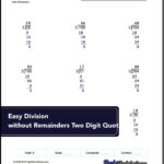 Links To Free Math Worksheets For Long Division Problems With And