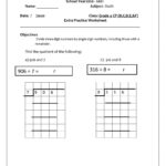 Long Division By One Digit Worksheet