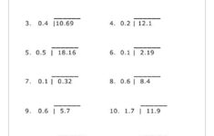 Long Division Decimals 3rd Grade Math Free Printable Decimal Division