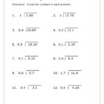 Long Division Decimals 3rd Grade Math Free Printable Decimal Division