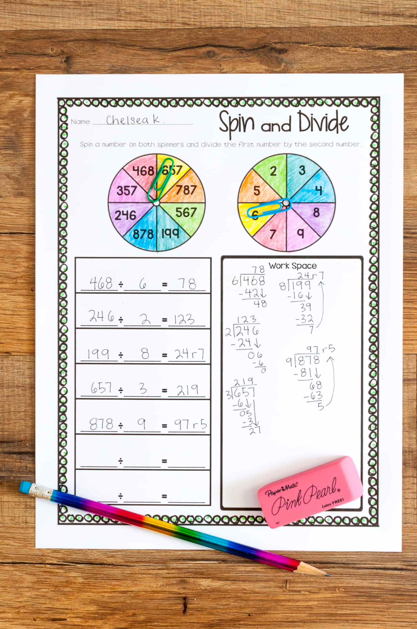 Long Division Game Ashleigh s Education Journey