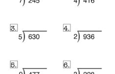 Long Division No Remainder Worksheet 1