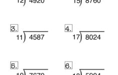 Long Division No Remainder Worksheet 2