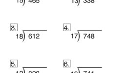 Long Division No Remainder Worksheet 4