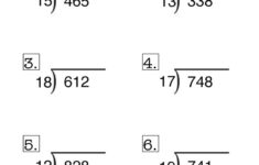 Long Division No Remainder Worksheet 4