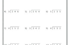 Long Division No Remainders Worksheet