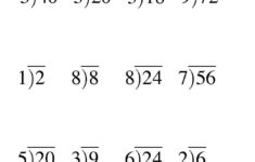 Long Division One Digit Divisor And A One Digit Quotient With No