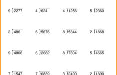 Long Division Problems Page 14 6Th Grade Math Worksheets Times Tables