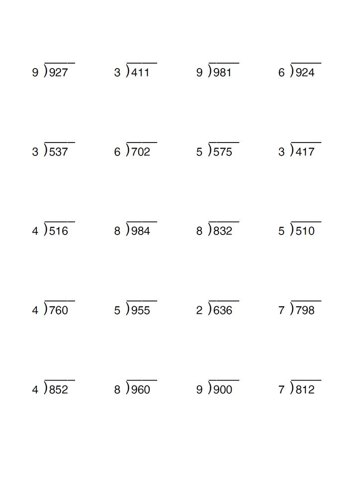 Long Division Questions Year 5 Long Division Nelson S Math 