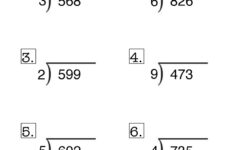 Long Division Remainder Worksheet 1