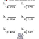 Long Division Remainder Worksheet 2