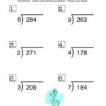 Long Division Remainder Worksheet 4 Division Worksheets Math