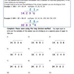 Long Division Traditional Method Htu Extra Practise TMK Education