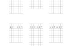 Long Division With Grid Assistance 4 Digit By 1 Digit With Remainders