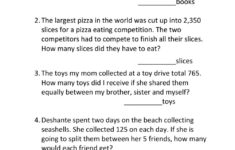 Long Division Word Problems Interactive Worksheet