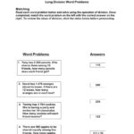 Long Division Word Problems Worksheet