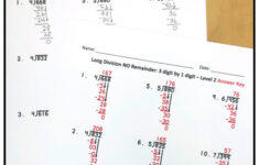 Long Division Worksheet BUNDLE Long Division Worksheets Division