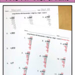 Long Division Worksheet BUNDLE With Digital And Printable Options