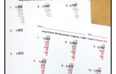 Long Division Worksheet BUNDLE With Digital And Printable Options