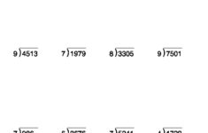 Long Division Worksheet Part II With Answer Key TpT