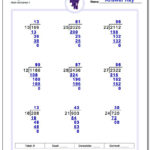 Long Division Worksheet With Multi Digit Divisors Click Through To