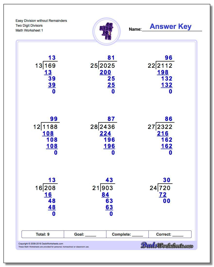 Long Division Worksheet With Multi Digit Divisors Click Through To 