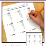 Long Division Worksheets 4 Digit By 1 Digit Differentiated With 3