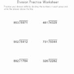 Long Division Worksheets Division Practice Long Division Practice