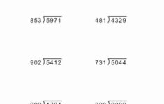 Long Division Worksheets Division Practice Long Division Practice