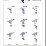 Long Division Worksheets Division With Multi Digit Divisors