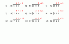 Long Division Worksheets For 5th Grade