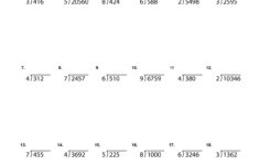 Long Division Worksheets Printable Fourth Grade Math Worksheets