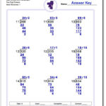 Long Division Worksheets With Multi Digit Divisors Long Division