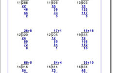 Long Division Worksheets With Multi Digit Divisors Long Division