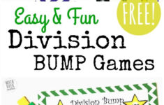 Looking For A New Set Of Printable Division Games These BUMP Games Are