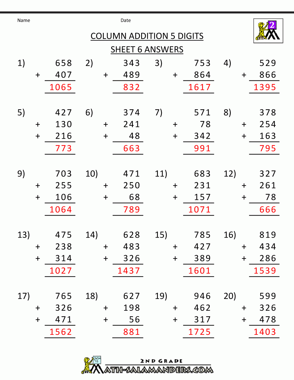 Maths Worksheets For Year 6 Printable 615627 Free Worksheets Samples