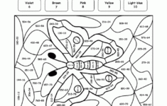 Mystery Pretty Butterfly Division Puzzle Kids Math Worksheets Math