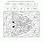 Mystery Pretty Butterfly Division Puzzle Kids Math Worksheets Math