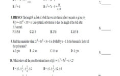 Polynomial Long Division Worksheets No Remainder Algebraic Long