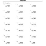 Printable Division Worksheets For Teachers MATH ZONE FOR KIDS