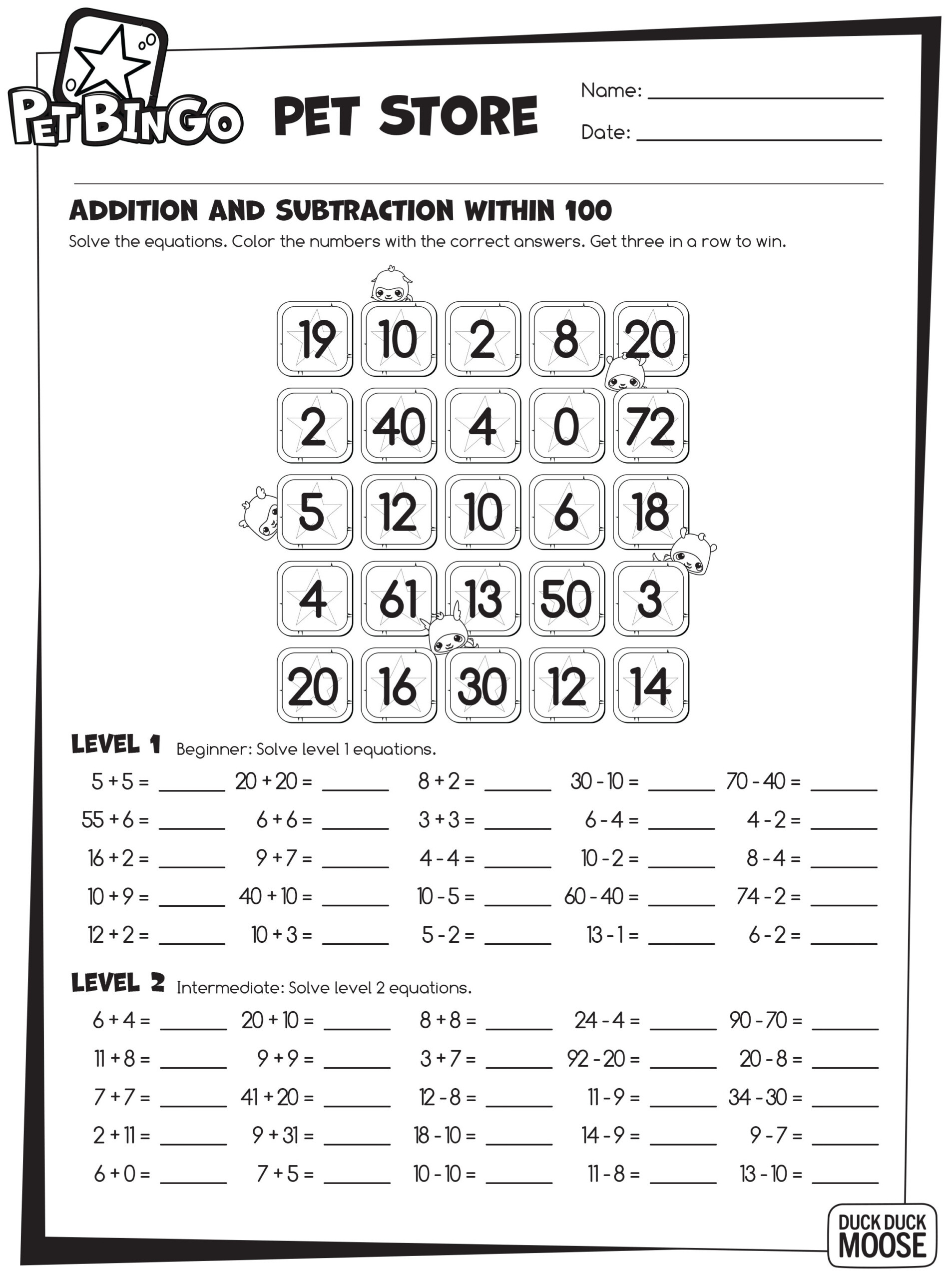 Printable Multiplication And Division Games PrintableMultiplication