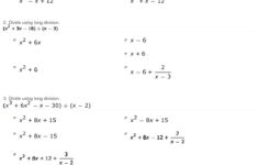 Quiz Worksheet Polynomial Long Division Study Db excel