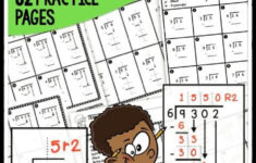 Scaffolded Long Division Practice Worksheets Video Long Division