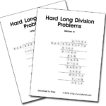 Solved Division Problems Long Division Division Worksheets Division
