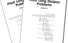Solved Division Problems Long Division Division Worksheets Division
