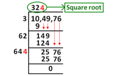 Square Root By Long Division Method