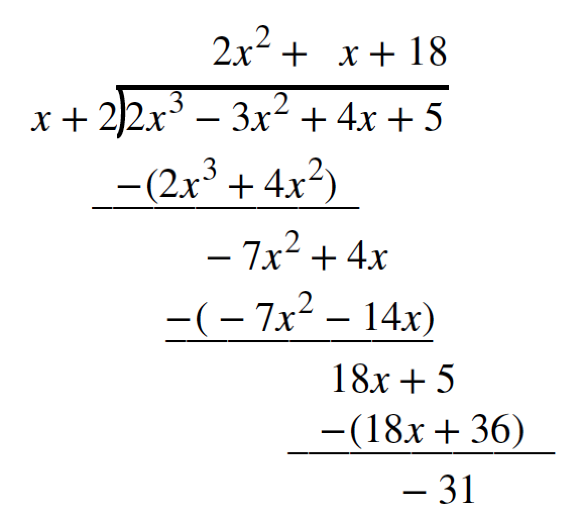 Synthetic Division College Algebra