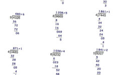 These Long Division Worksheets Have Answers With Remainders And The
