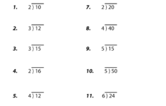Third Grade Division Worksheet